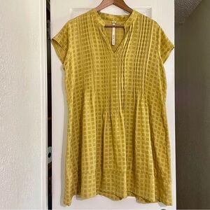 UNCLE FRANK Mustard-Golden Short Dress Size Medium